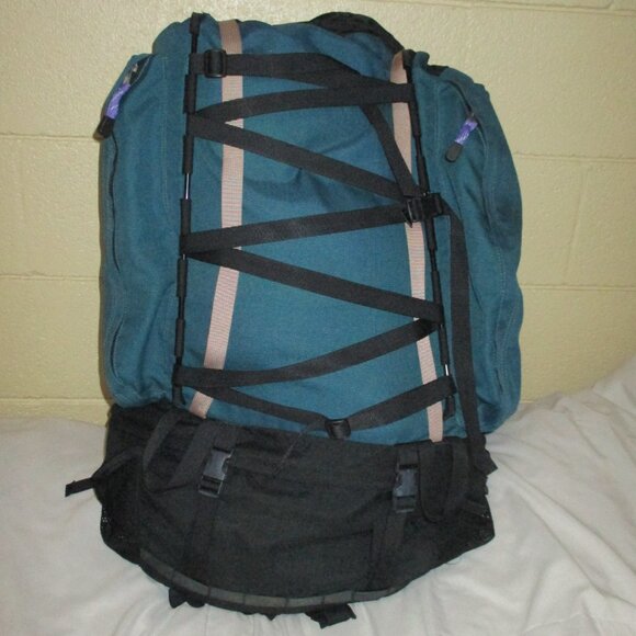 X-Large KELTY Travel Backpack Duffle Bag Excellent Condition Turquoise & Black - Picture 1 of 16